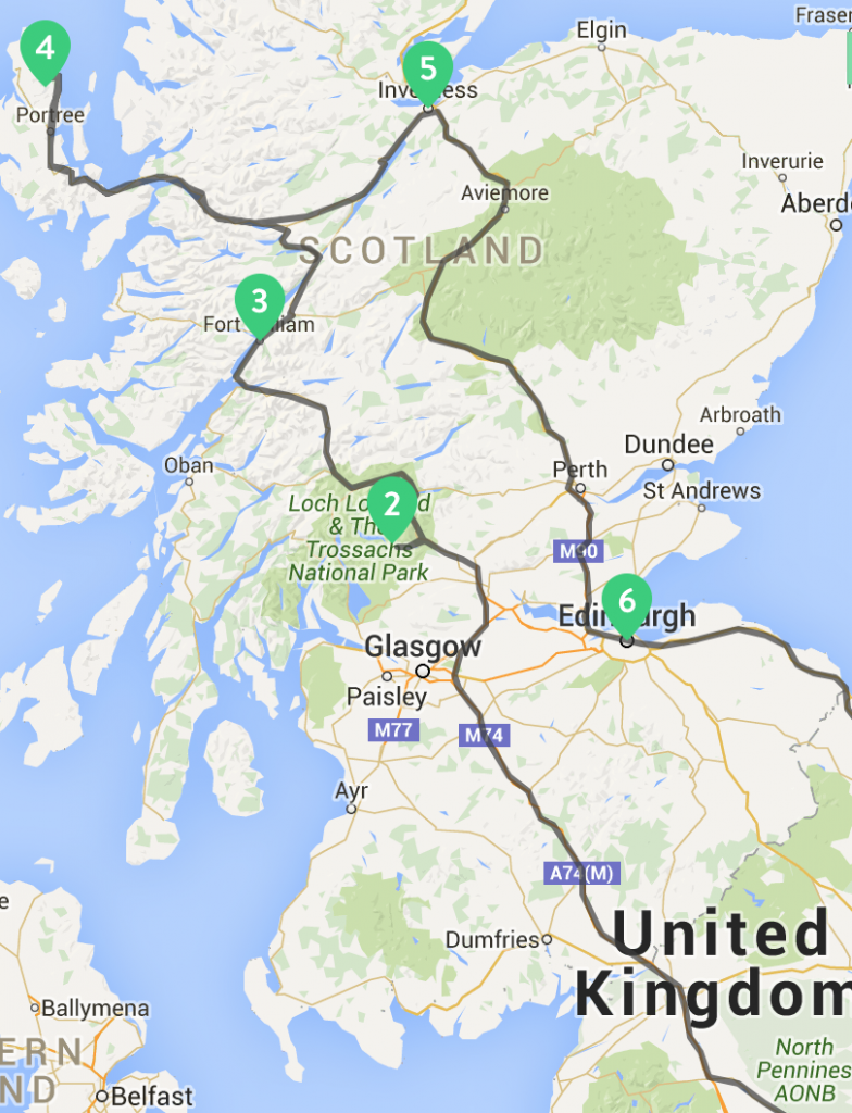 Road-trip en Ecosse en famille : notre itinéraire sur 1 semaine.