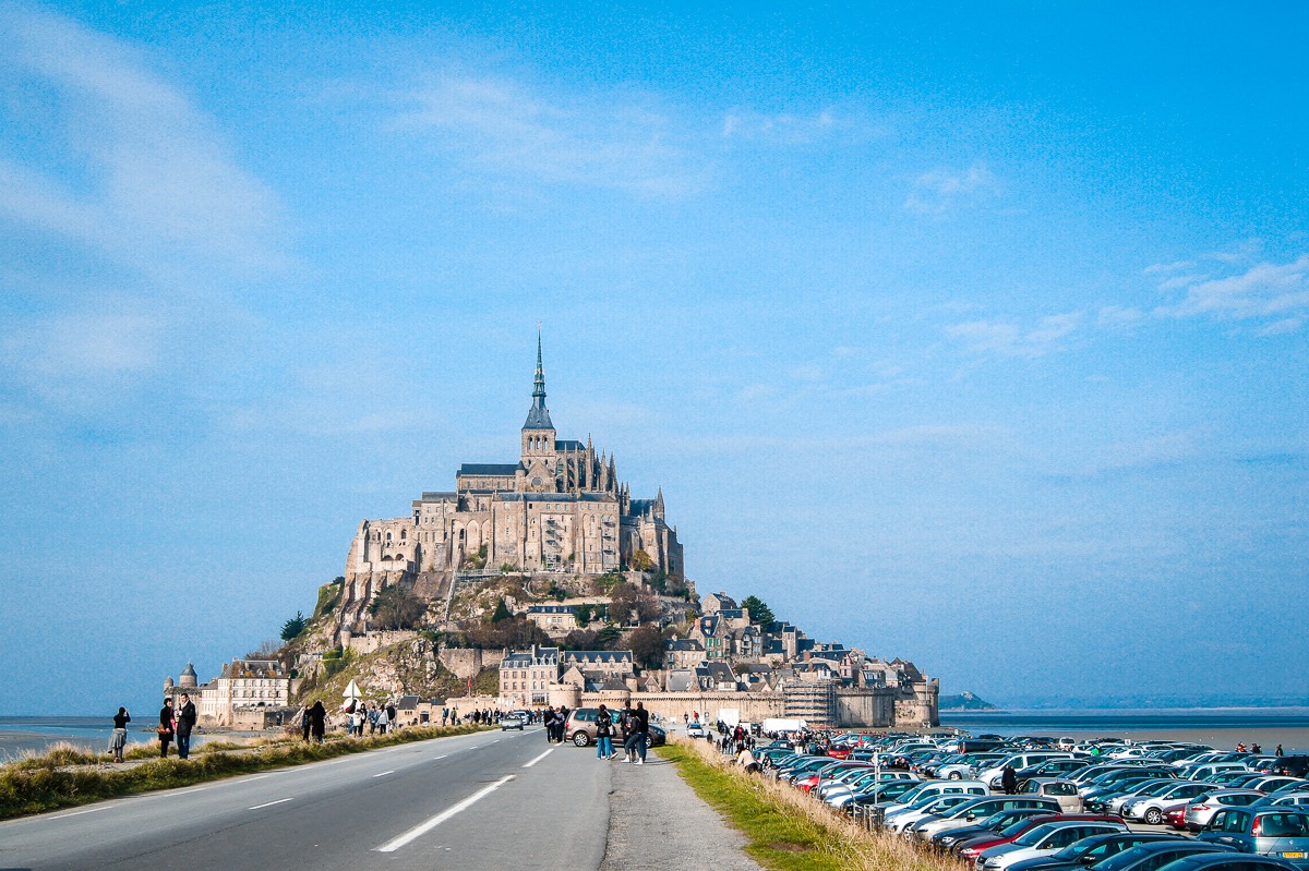 Mont saint michel avant la passerelle