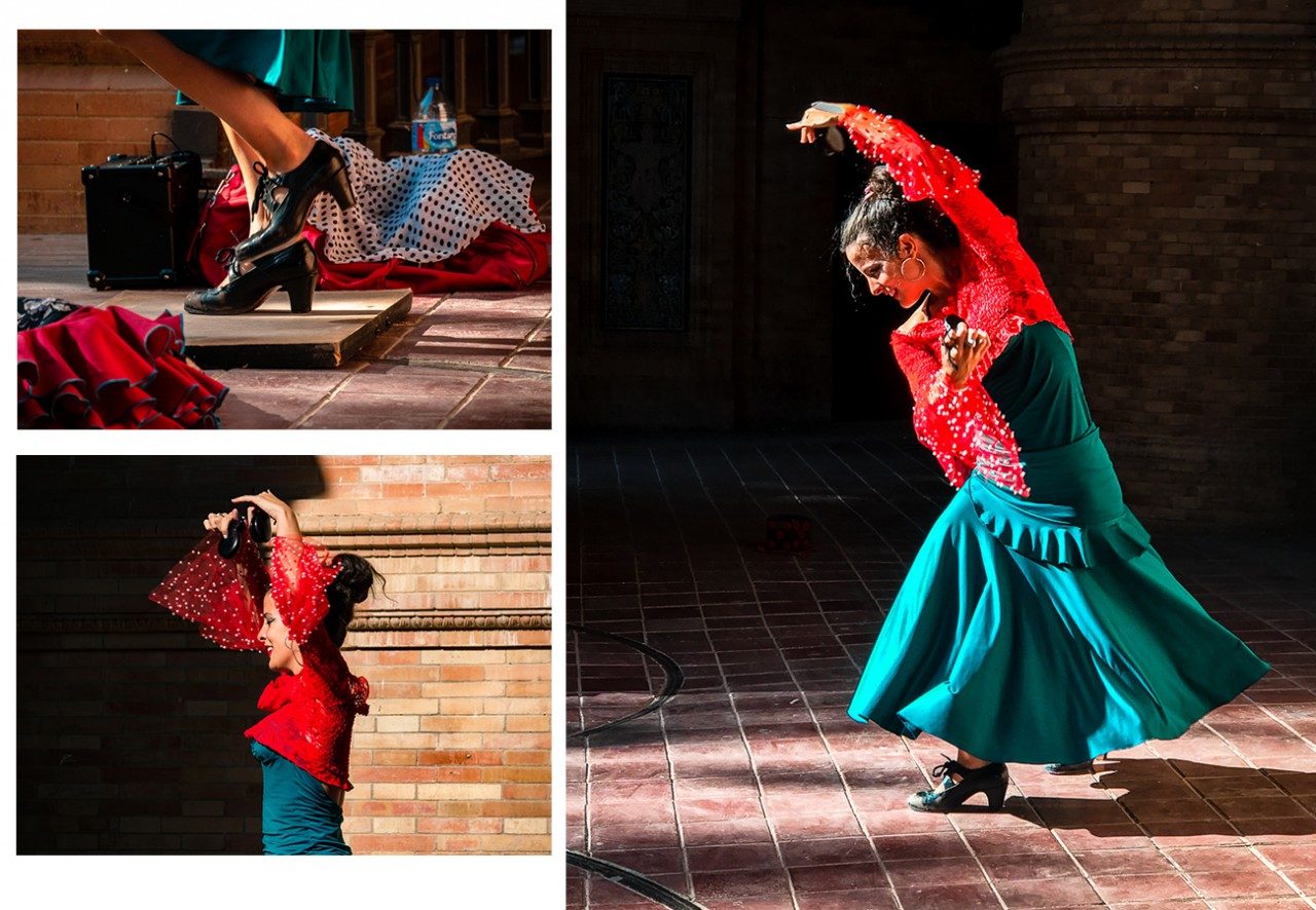 danseuse de flamenco seville en famille