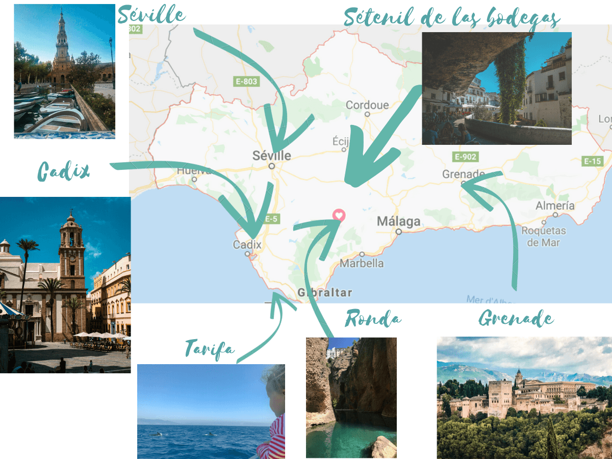 itinéraire et villages en andalousie-Road-trip en Andalousie avec des enfants : Itinéraire et villages à ne pas manquer !