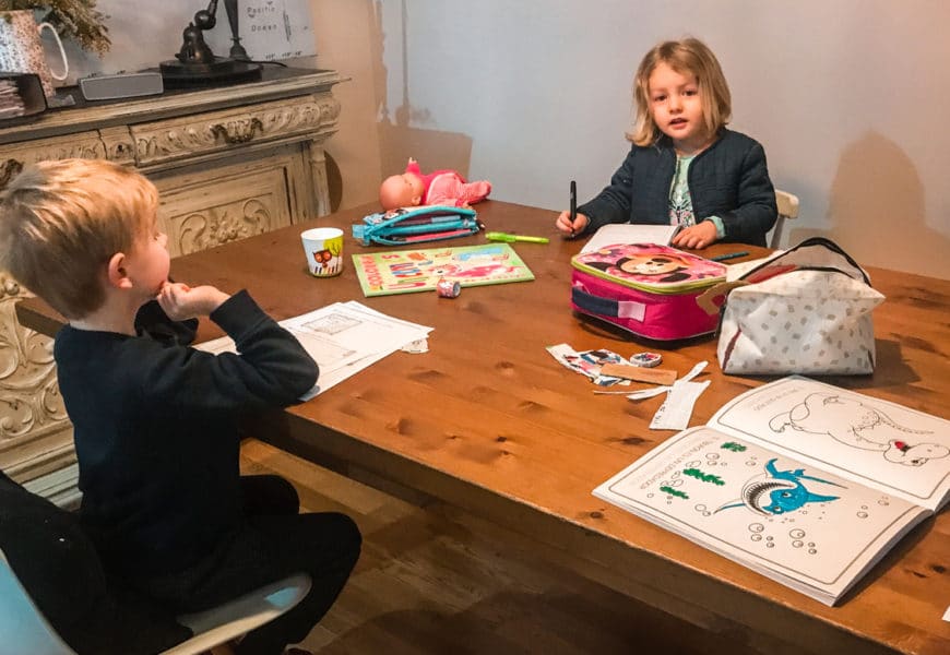 organisation confinement avec des enfants