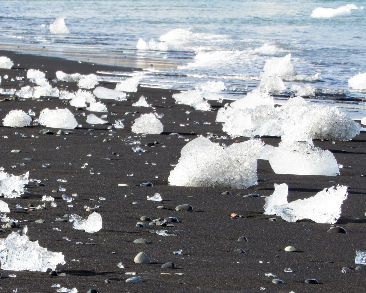 Islande avec enfants - Plage de diamants