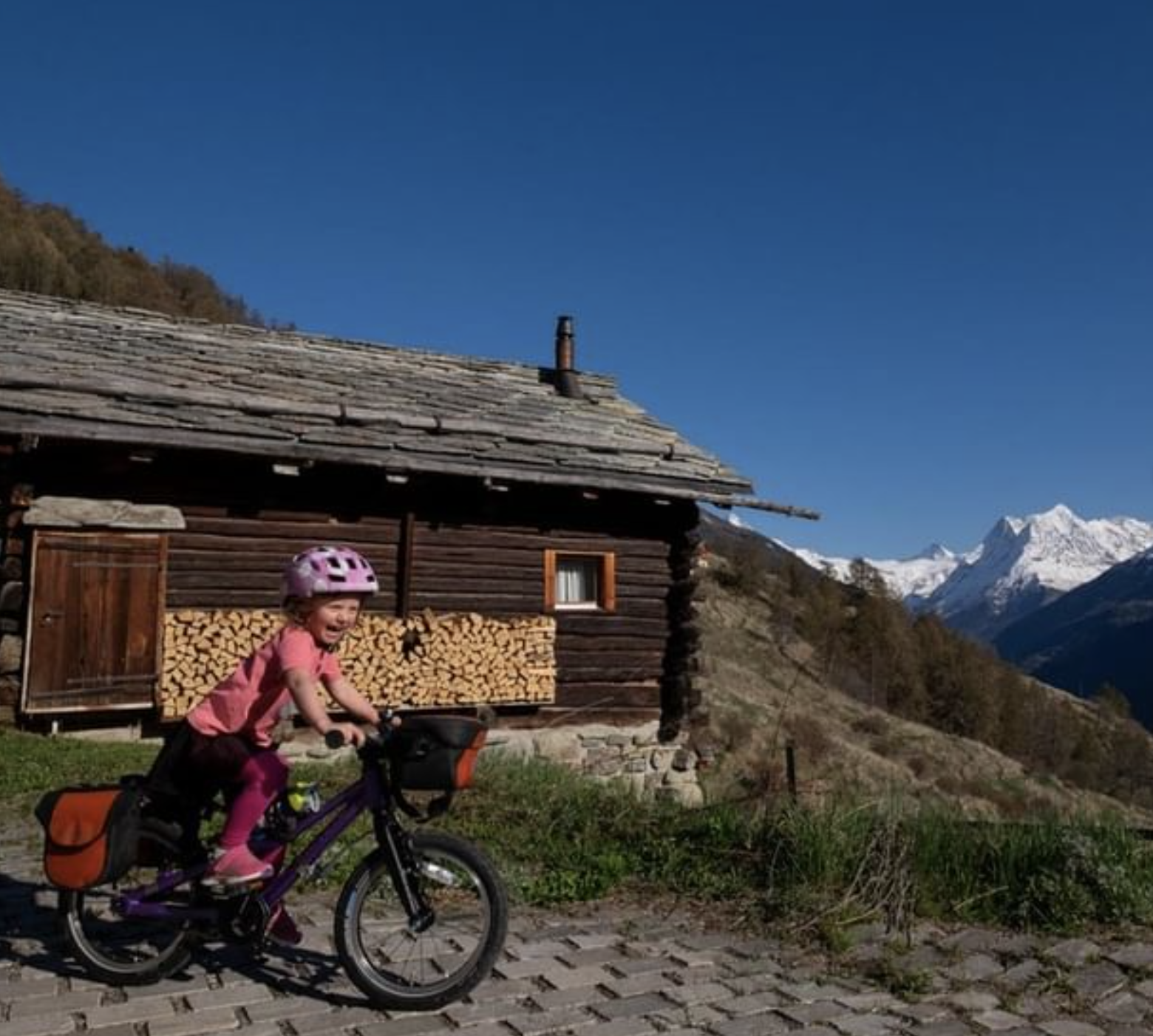 voyage à vélo en famille