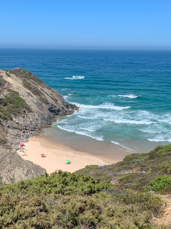 les plages à l'ouest du Portugal