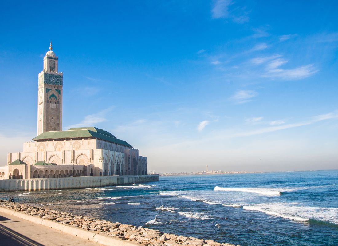 mosquée casablanca en famille