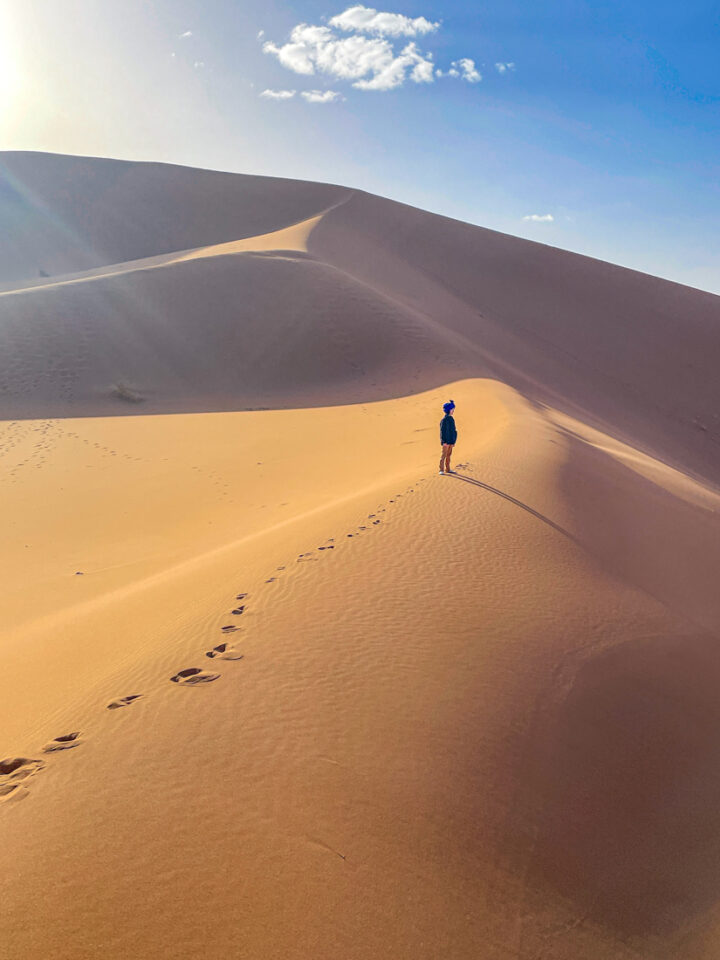 trek desert marocain en famille