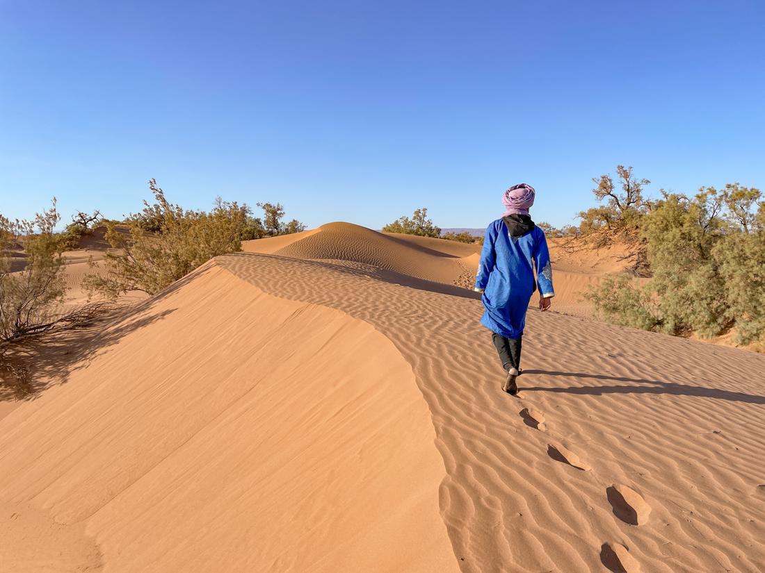 bivouac trek desert marocain en famille