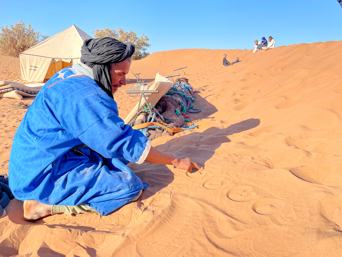 trek desert marocain en famille