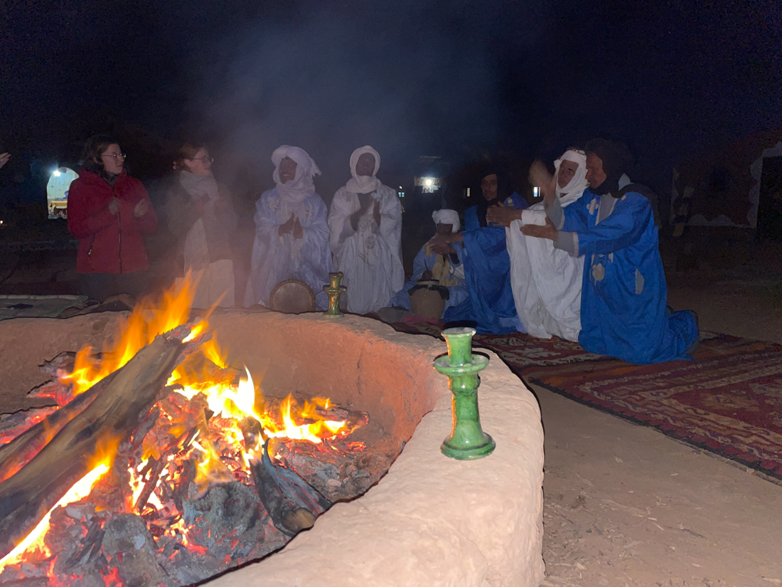 bivouac desert marocain en famille-