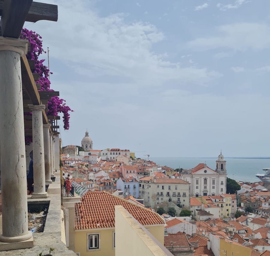 vue lisbonne en famille