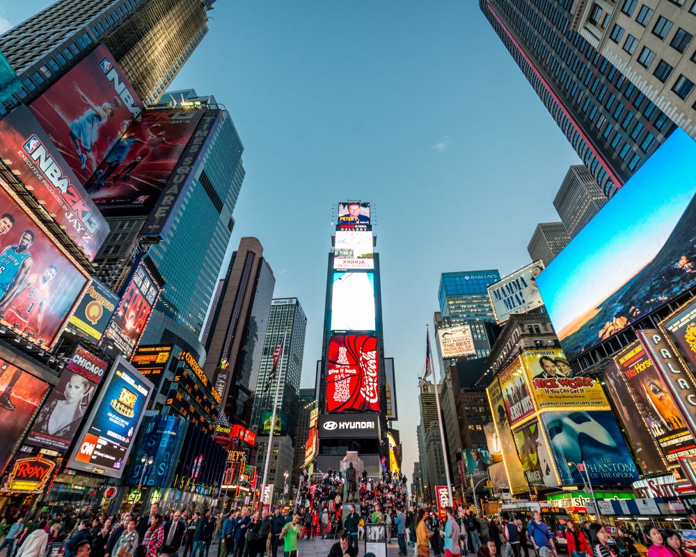 Time square - New York avec les enfants